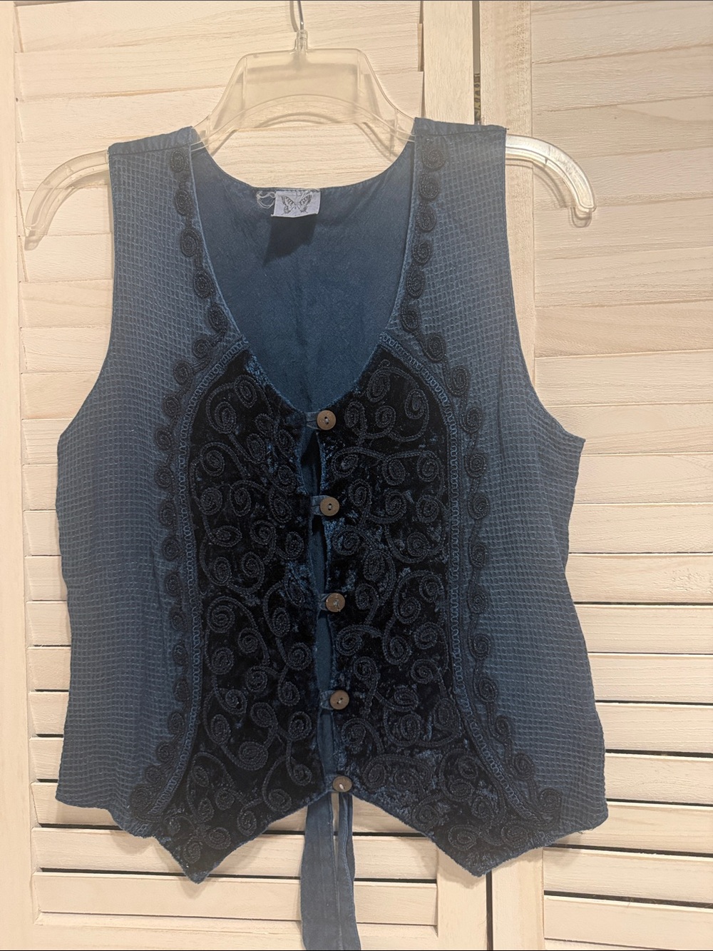 Vintage Textured Vest Med.